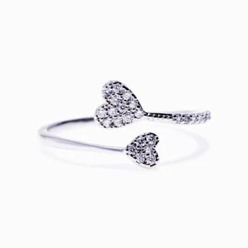 TO MY DAUGHTER “FOREVER LOVE” DOUBLE HEART RING